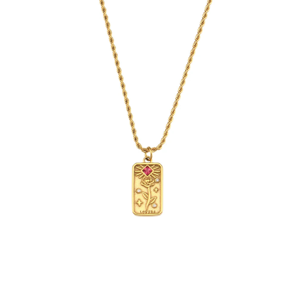 The Celestial Tarot Card Pendant Necklace by Vexa - necklace - Vexa