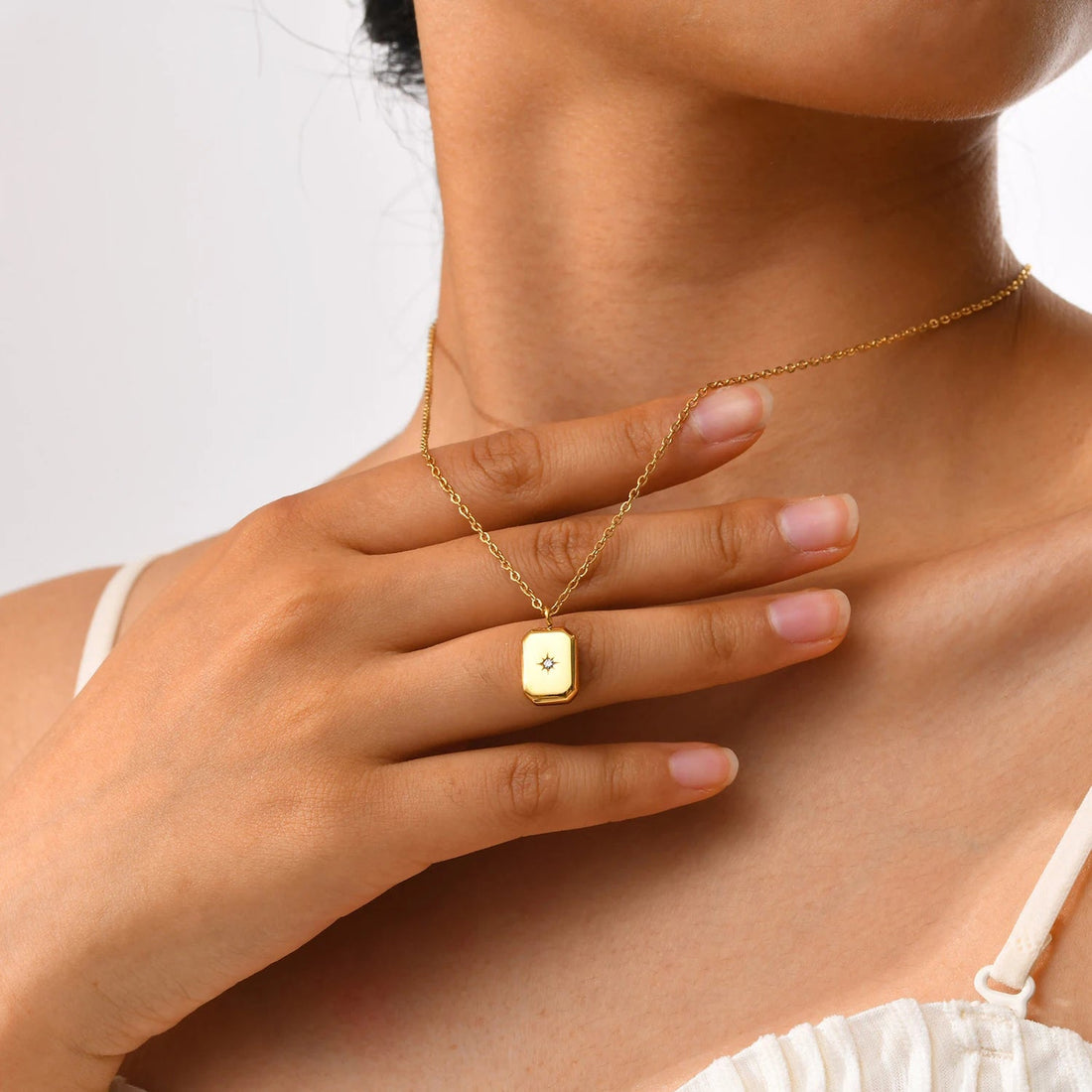 The Nova Geometric Pendant Necklace by Vexa - necklace - Vexa
