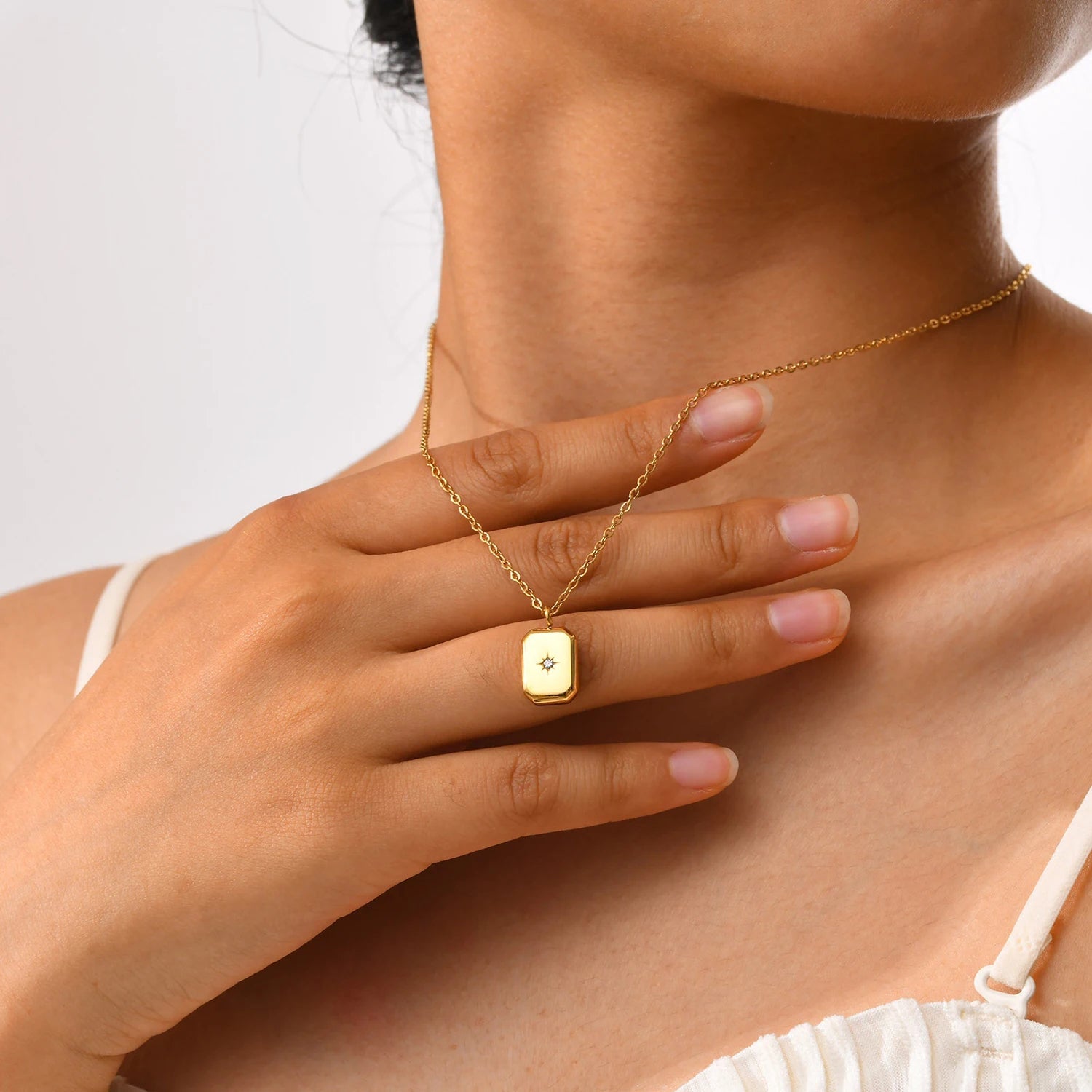 The Nova Geometric Pendant Necklace by Vexa - necklace - Vexa