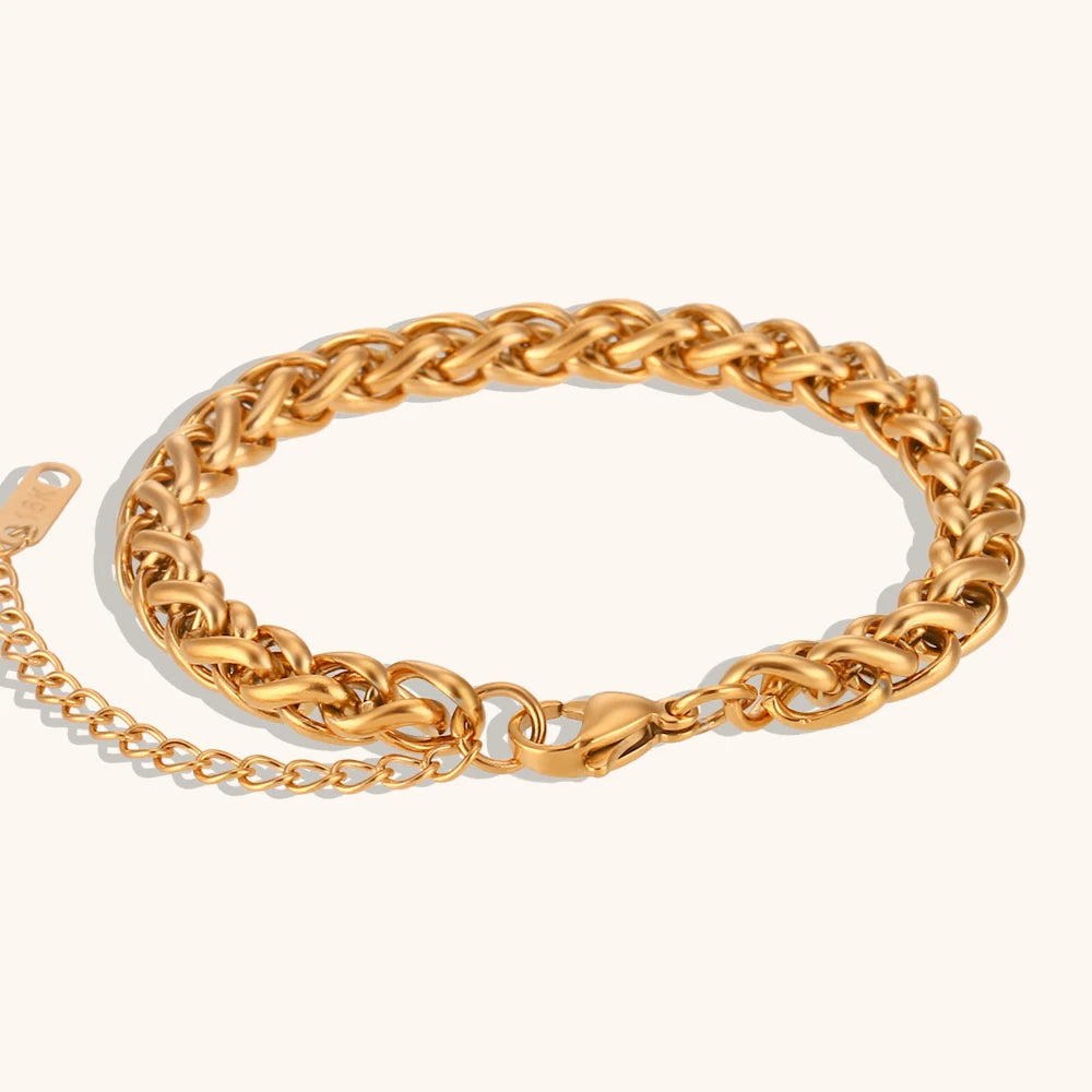 The Amara Flower Basket Chain Bracelet by Vexa - Bracelet - Vexa