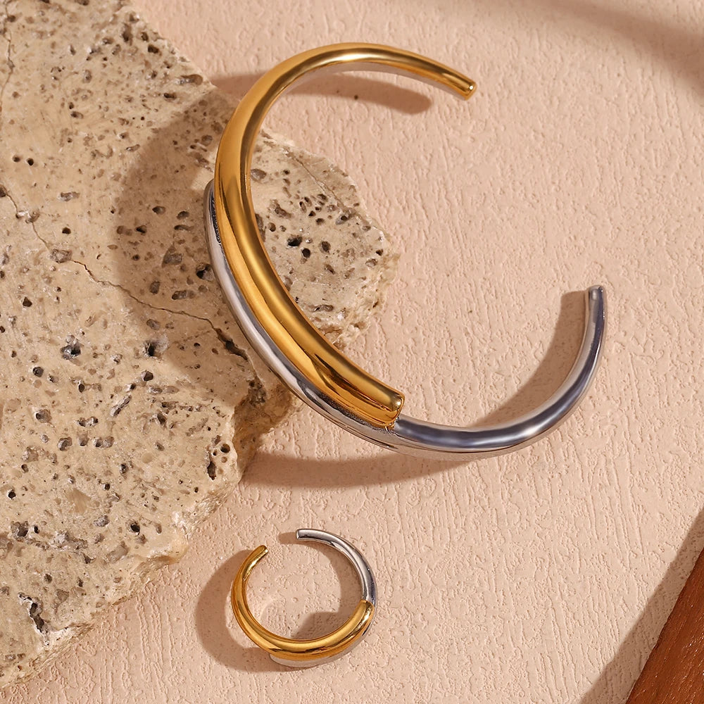 The Eclipse Two - Tone Jewelry Set by Vexa - Jewelry Set - Vexa