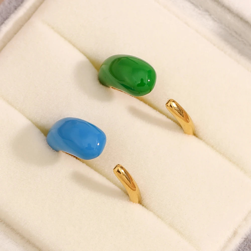 The Chroma Teardrop Enamel Ring by Vexa - RING - Vexa