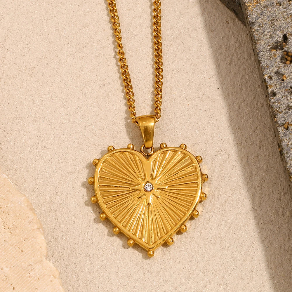 The Radiant Heart Medallion by Vexa - necklace - Vexa