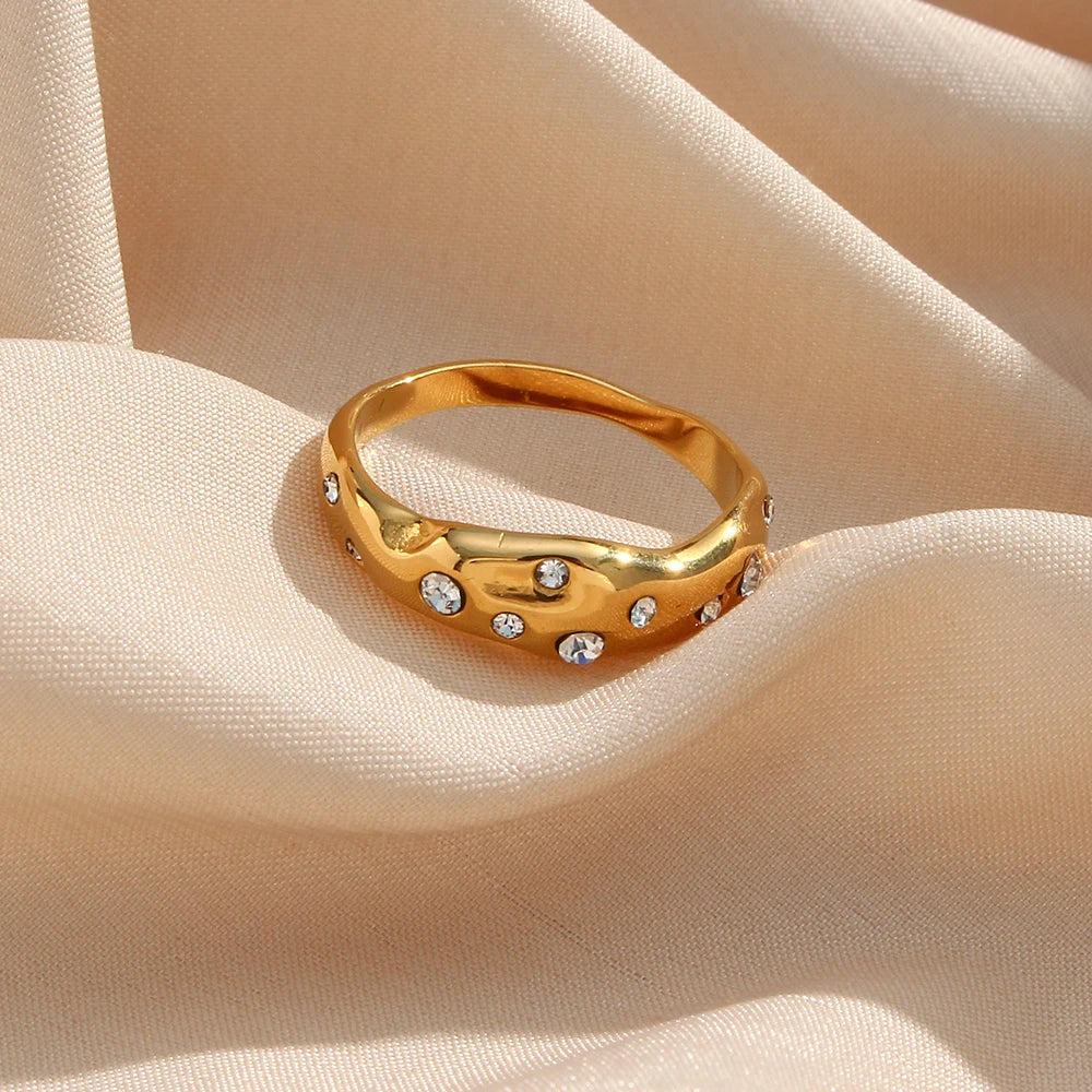 The Lyra Irregular Snake Ring by Vexa - RING - Vexa