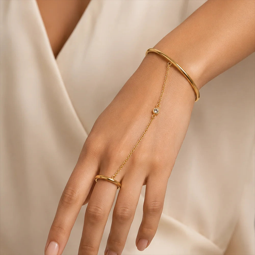 The Mirage Hand Chain Bangle by Vexa - Bracelet - Vexa