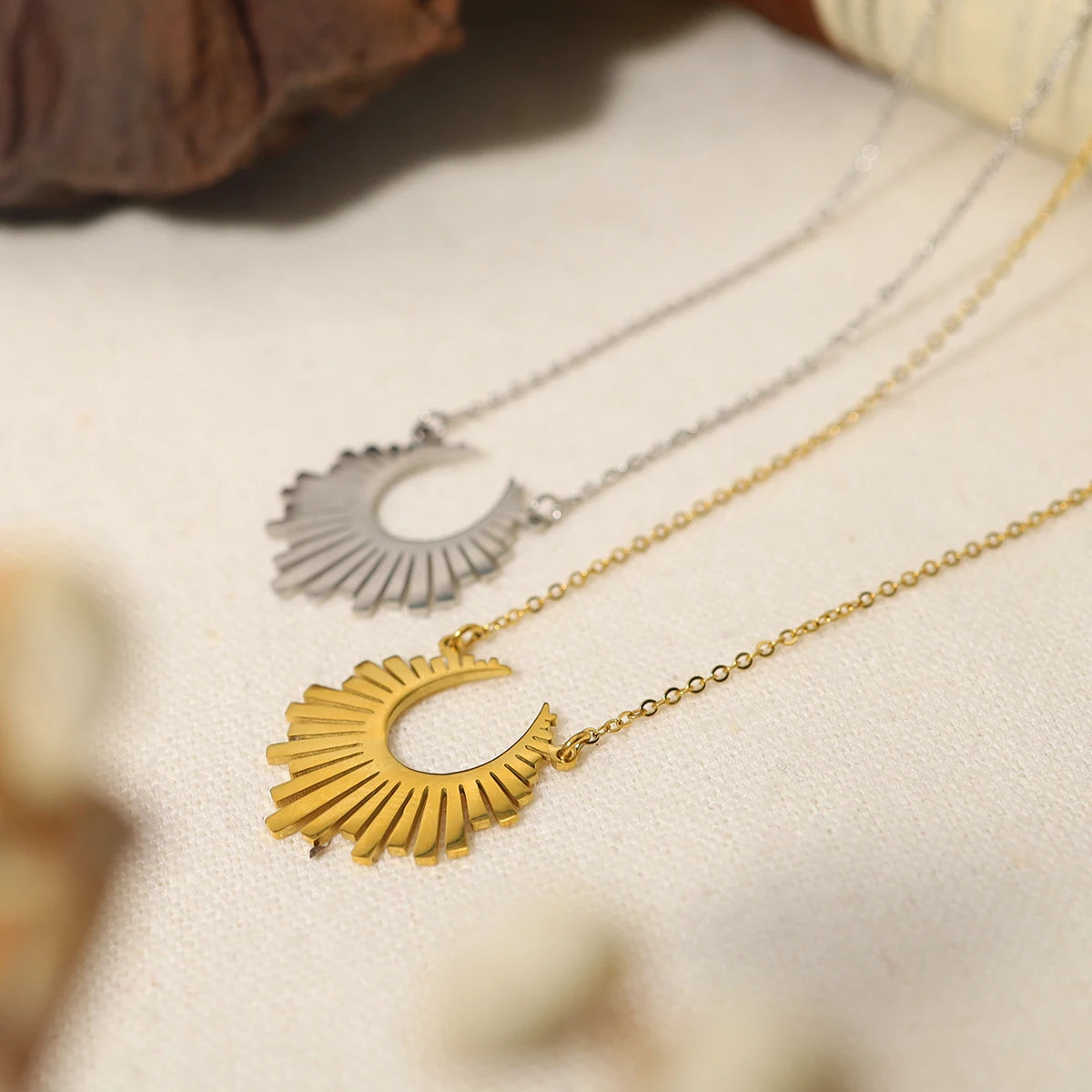 The Radiant Sunburst Pendant Necklace by Vexa - necklace - Vexa
