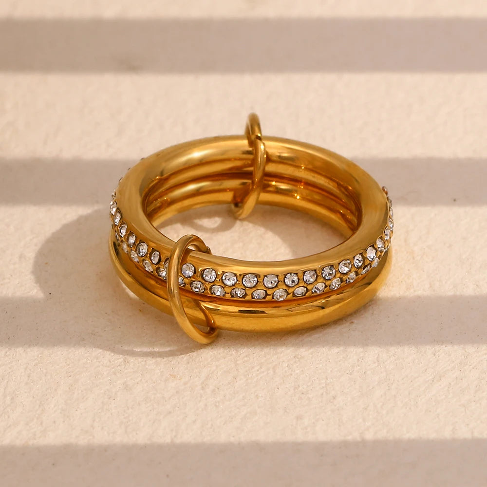The Celeste Double Layer Ring by Vexa - RING - Vexa