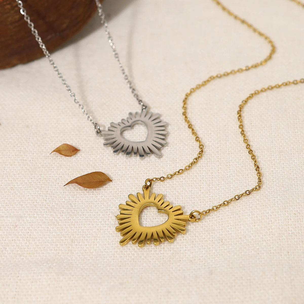 The Radiant Heart Sunburst Necklace by Vexa - necklace - Vexa