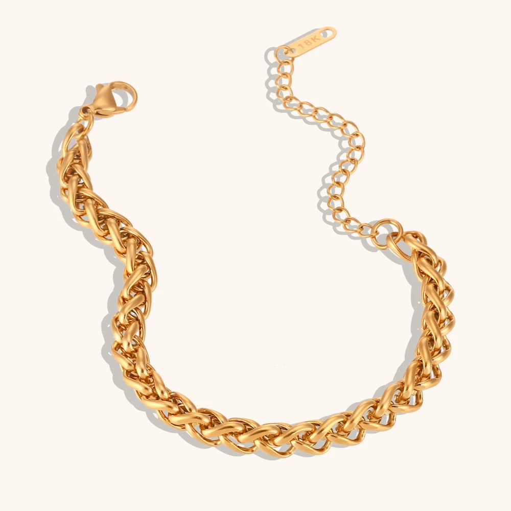 The Amara Flower Basket Chain Bracelet by Vexa - Bracelet - Vexa