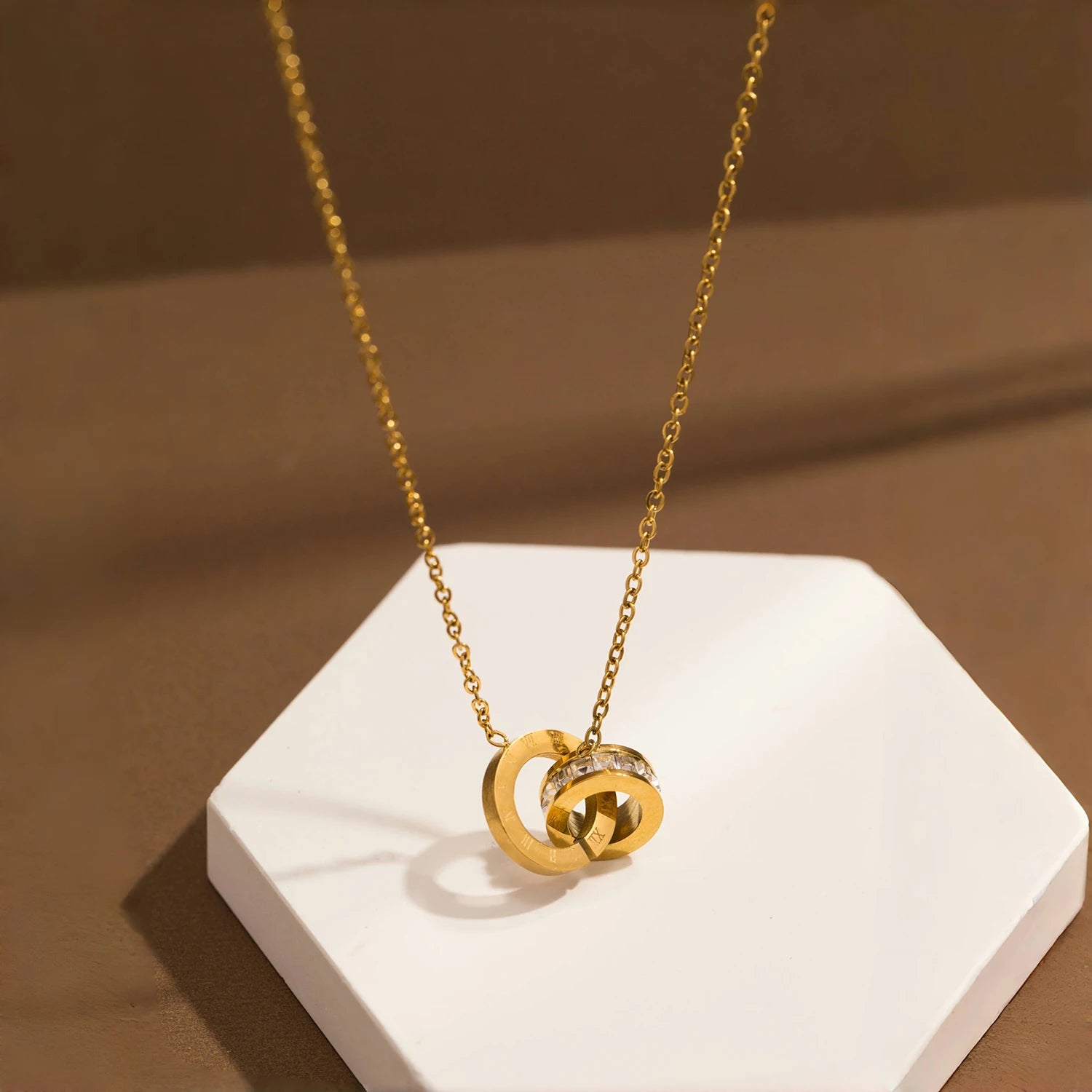 The Vintage Roman Numeral Ferrule Necklace by Vexa - necklace - Vexa