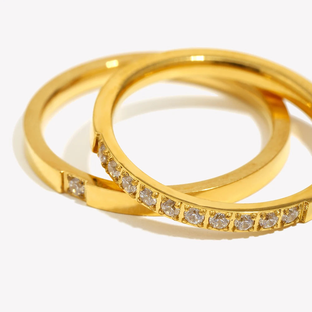 The Auralia Twin Stacking Rings by Vexa - RING - Vexa