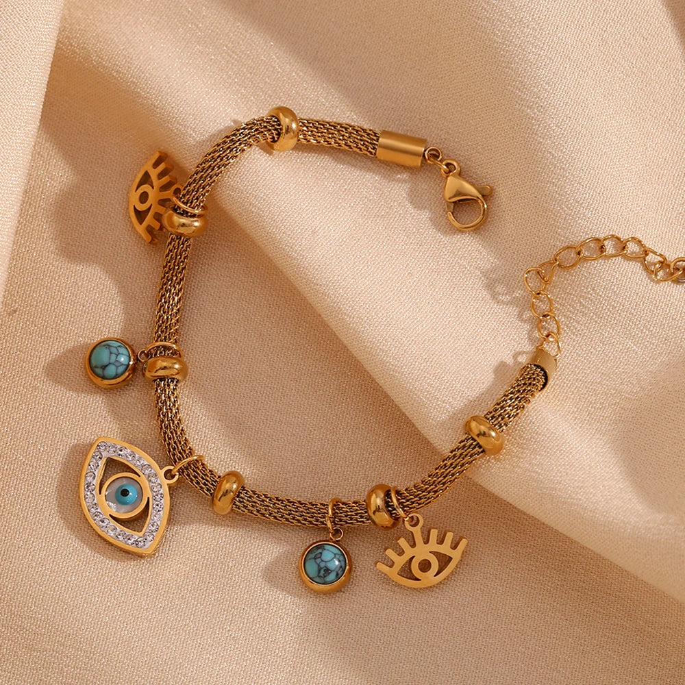 The Amulet Turquoise Guardian Eye Jewelry Set by Vexa - Jewelry Set - Vexa