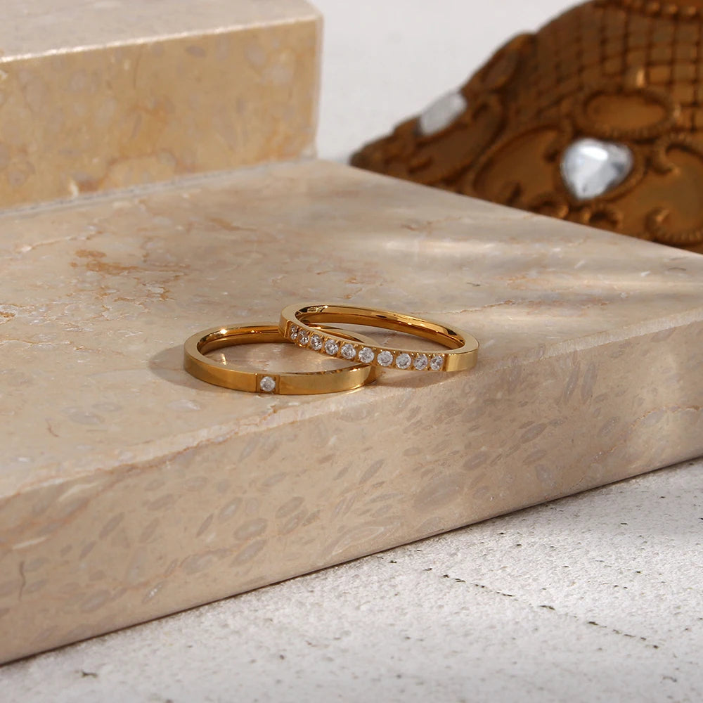 The Auralia Twin Stacking Rings by Vexa - RING - Vexa