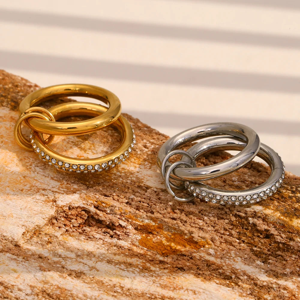 The Celeste Double Layer Ring by Vexa - RING - Vexa
