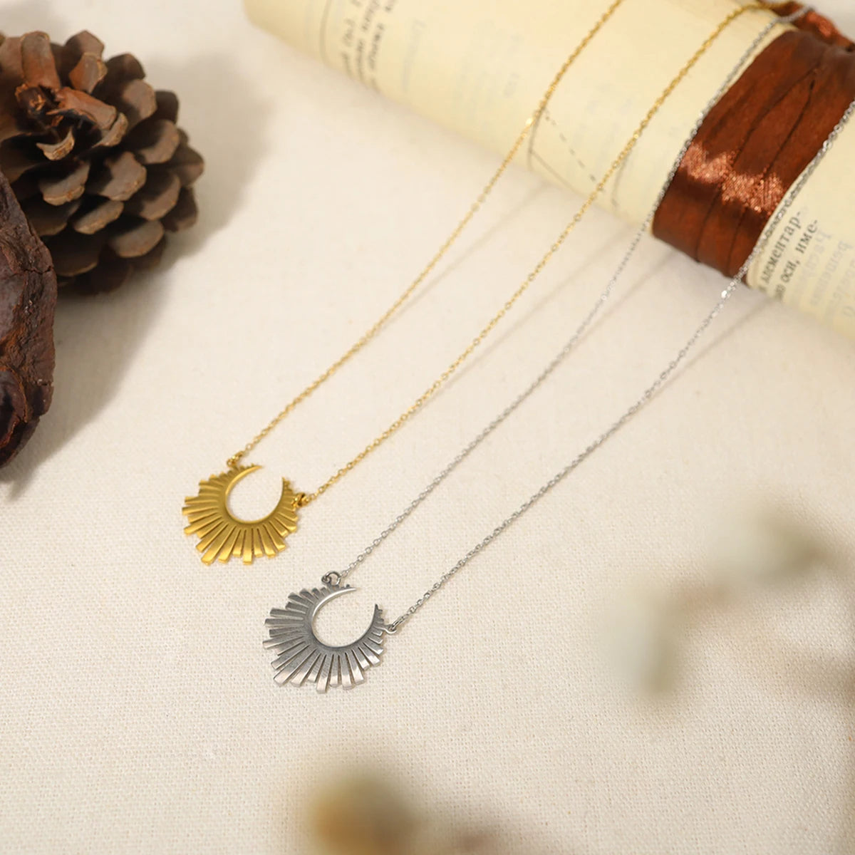 The Radiant Sunburst Pendant Necklace by Vexa - necklace - Vexa