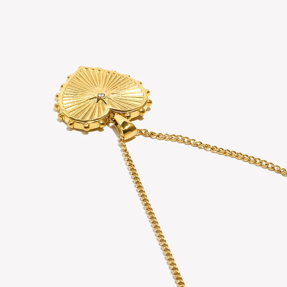 The Radiant Heart Medallion by Vexa - necklace - Vexa