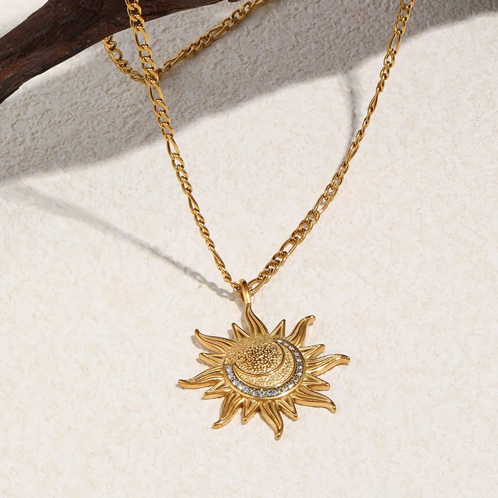 The Solstice Moon Medallion by Vexa - necklace - Vexa