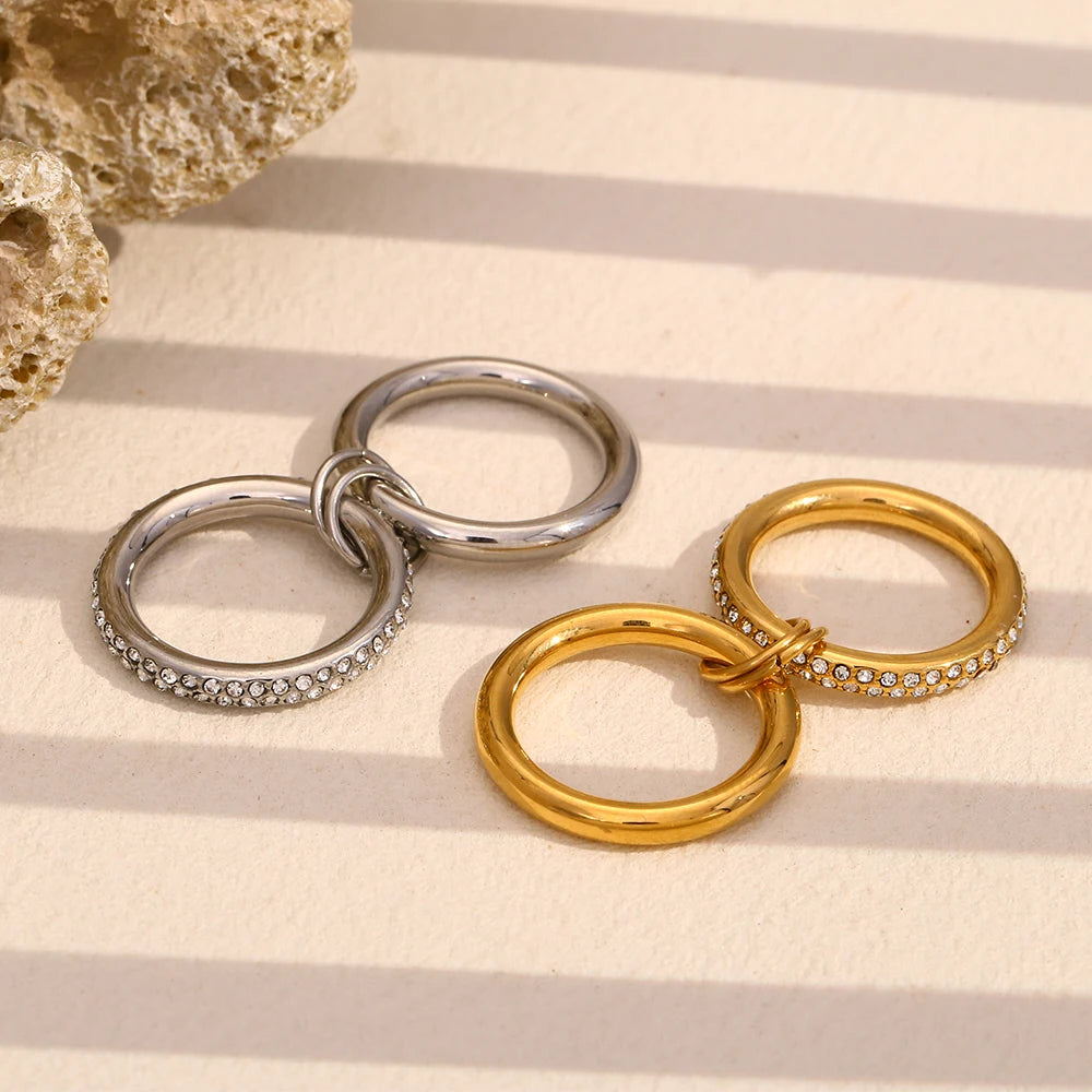 The Celeste Double Layer Ring by Vexa - RING - Vexa