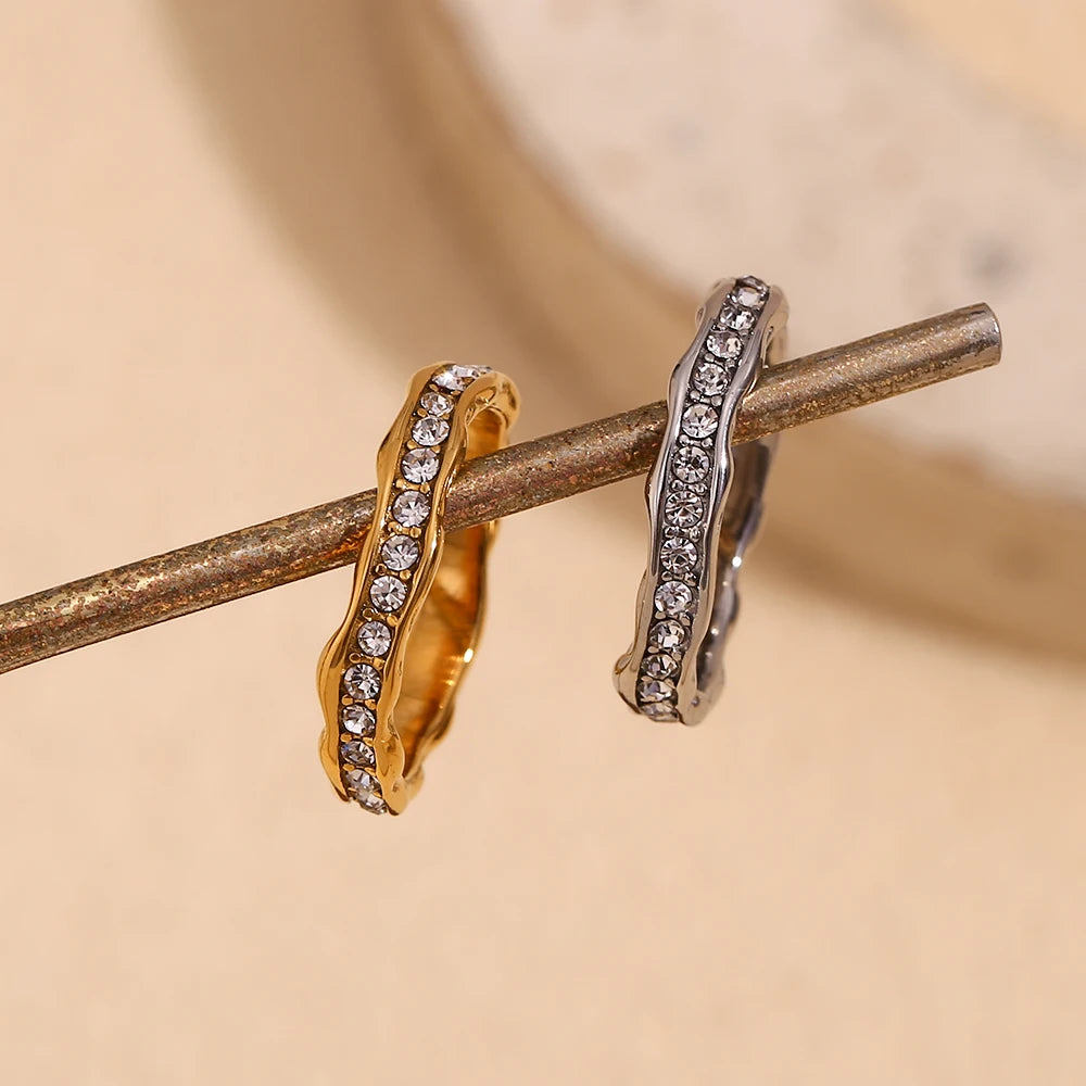 The Oceana Crystal Wave Ring by Vexa - RING - Vexa