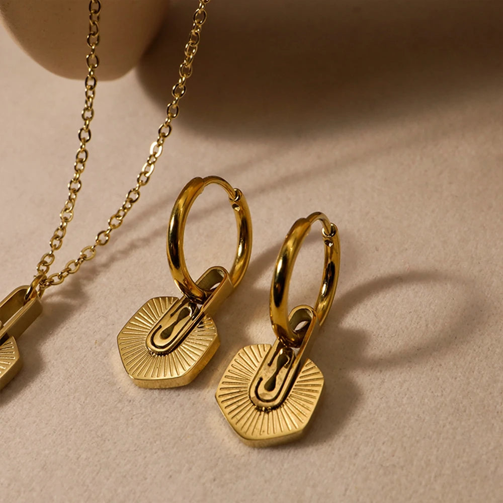 The Solaris Hexagon Jewelry Set by Vexa - Jewelry Set - Vexa