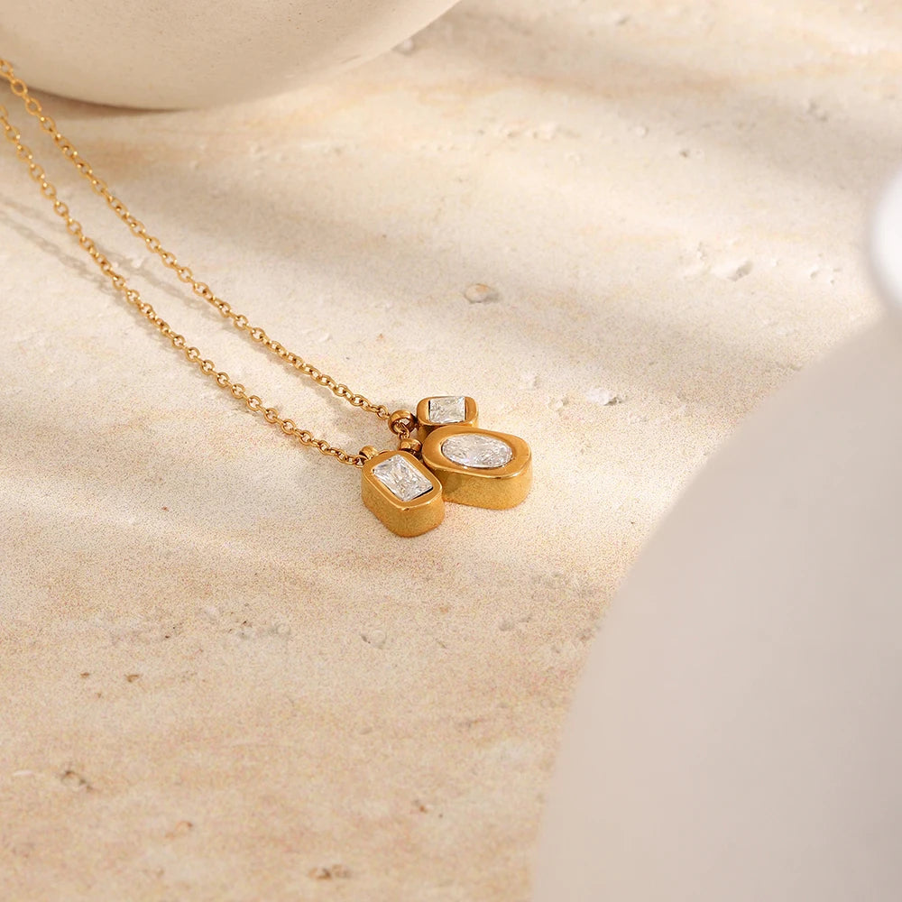 The Luminous Triple Charm Pendant by Vexa - necklace - Vexa