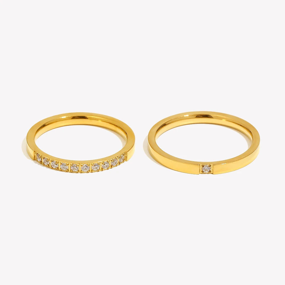 The Auralia Twin Stacking Rings by Vexa - RING - Vexa