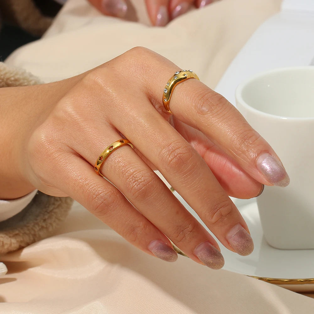 The Lyra Irregular Snake Ring by Vexa - RING - Vexa