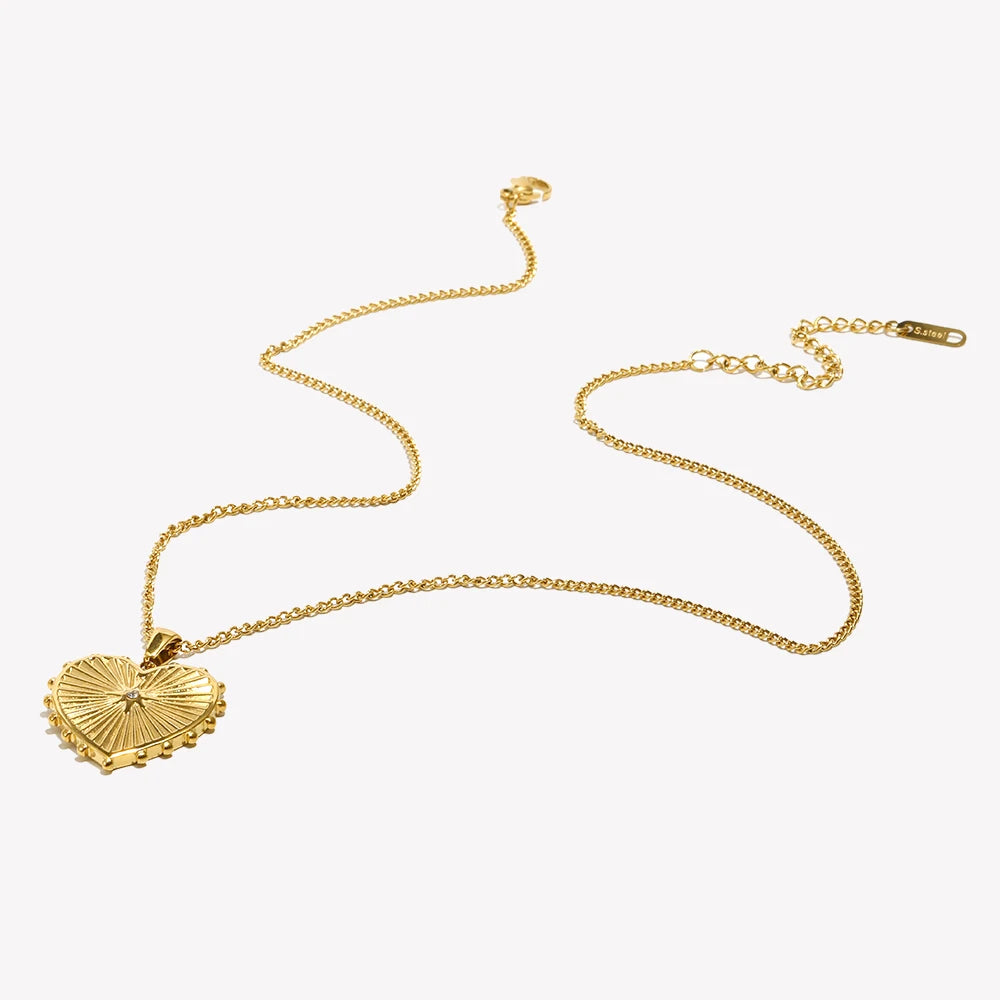The Radiant Heart Medallion by Vexa - necklace - Vexa