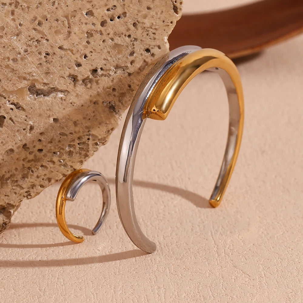 The Eclipse Two - Tone Jewelry Set by Vexa - Jewelry Set - Vexa