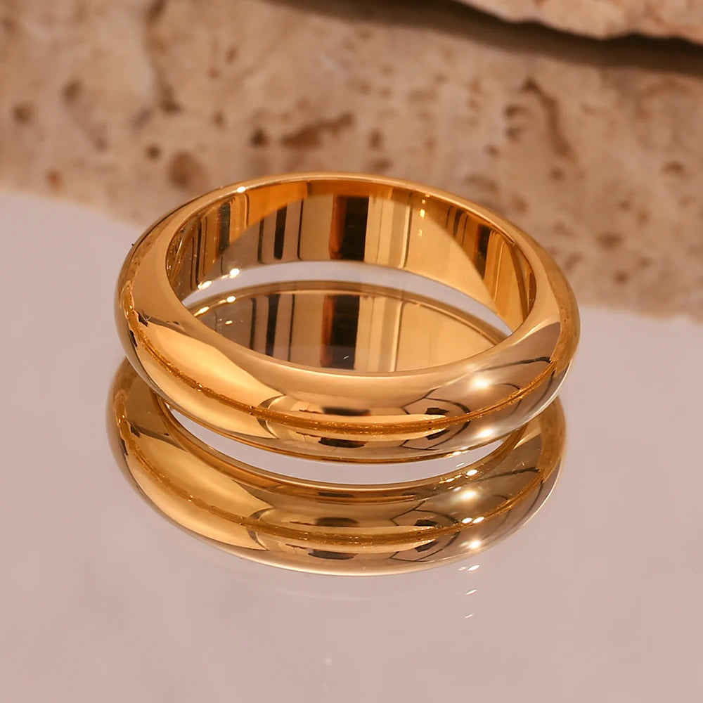 The Zenith Minimalist Dome Ring by Vexa - RING - Vexa
