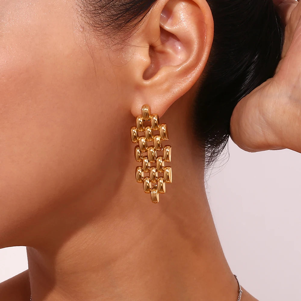 The Valora Bohemian Cast Chain Earrings by Vexa - Earring - Vexa