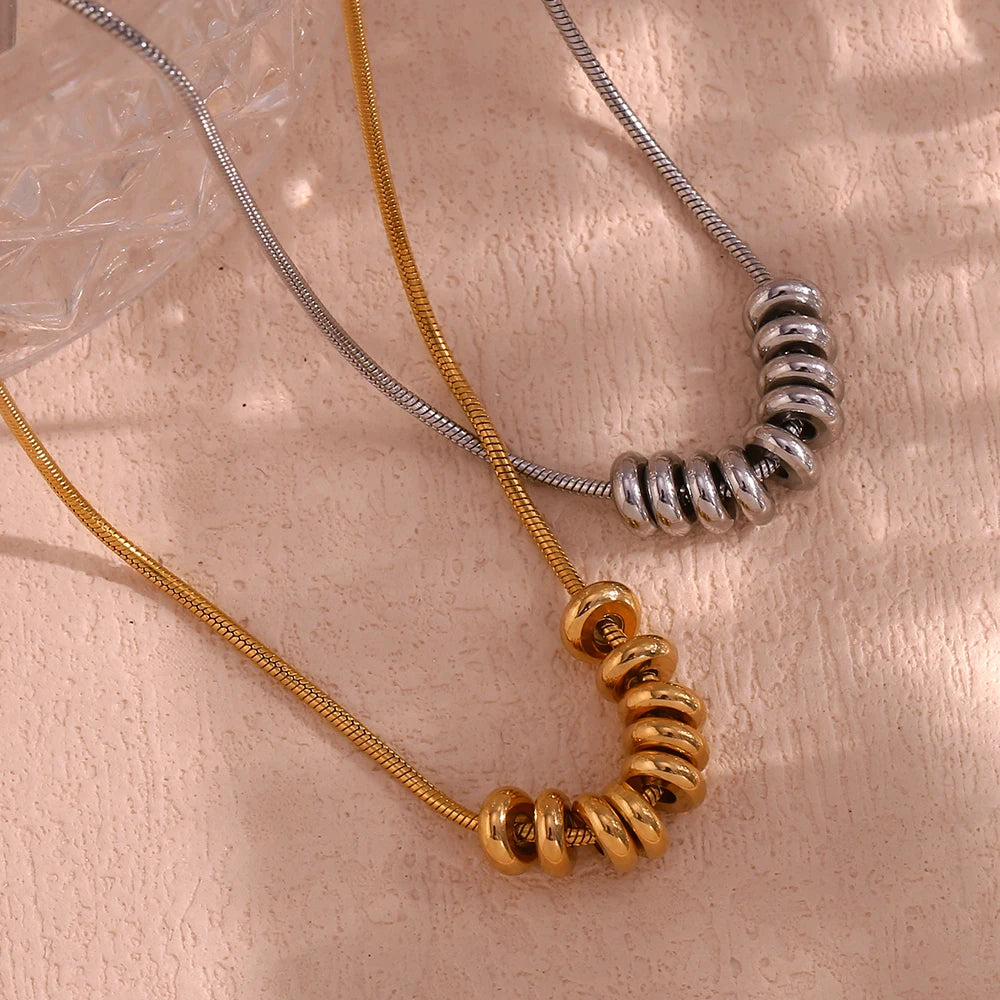The Lumina Bead Pendant Necklace by Vexa - necklace - Vexa