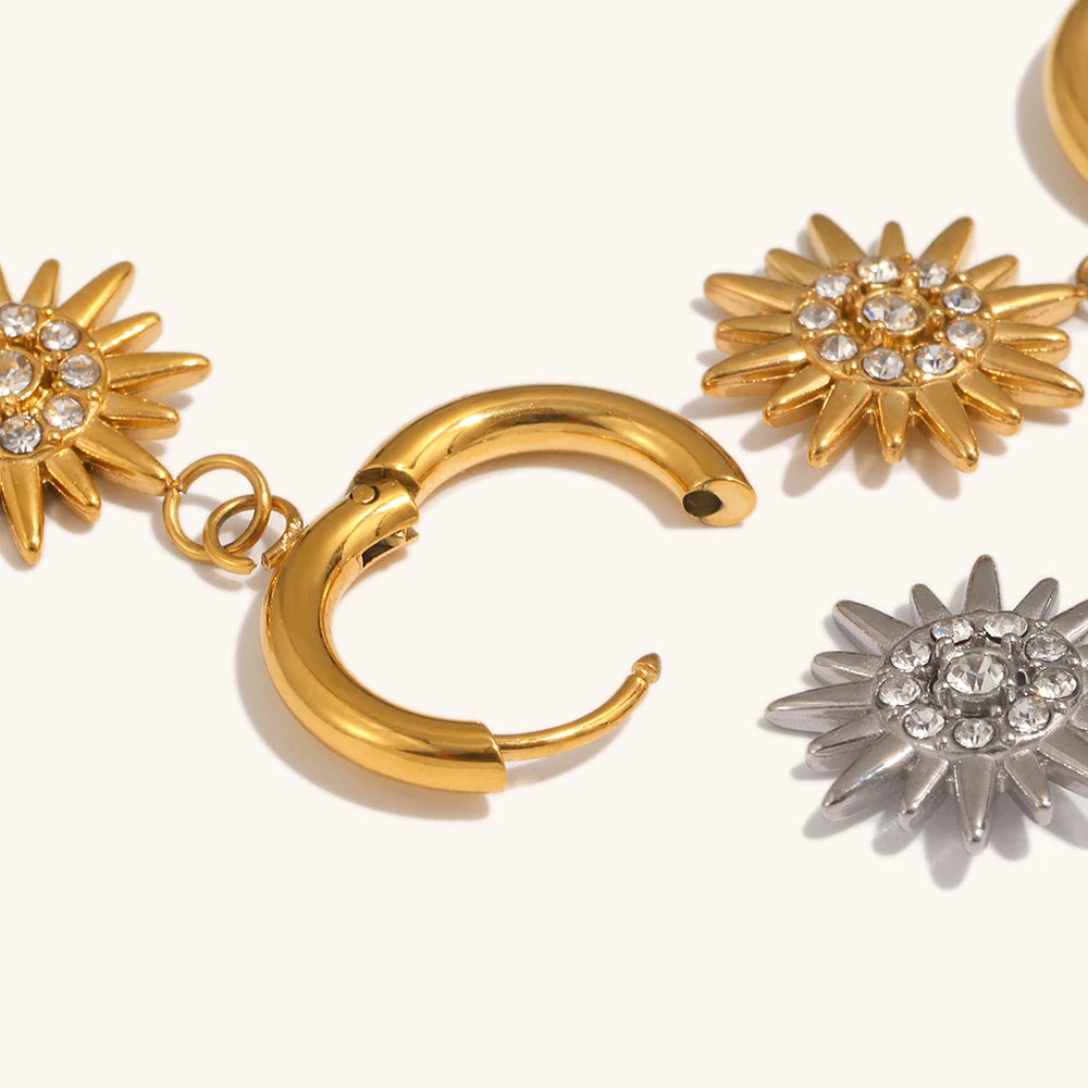The Stella Zircon Pendant Earrings by Vexa - Earring - Vexa