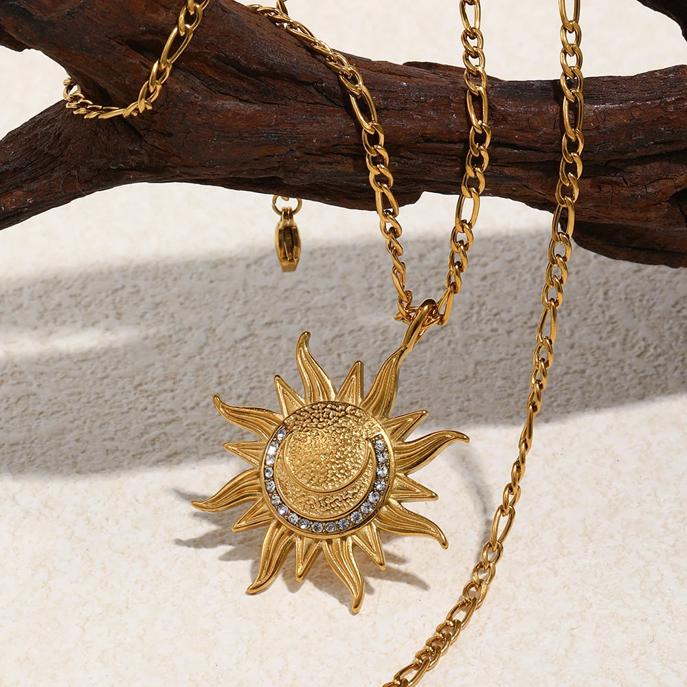 The Solstice Moon Medallion by Vexa - necklace - Vexa