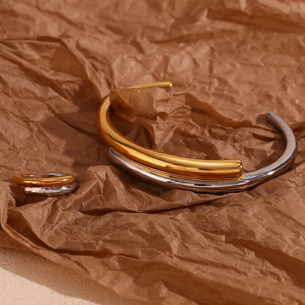 The Eclipse Two - Tone Jewelry Set by Vexa - Jewelry Set - Vexa