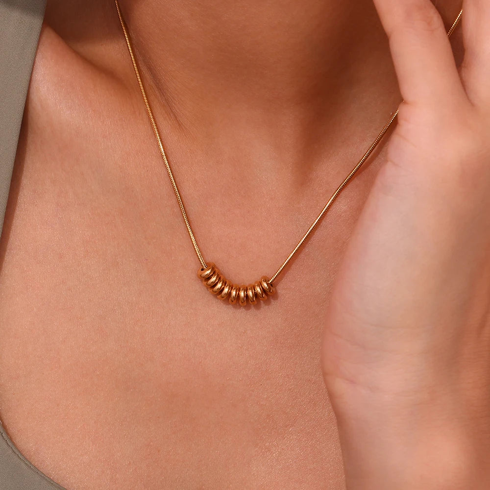 The Lumina Bead Pendant Necklace by Vexa - necklace - Vexa