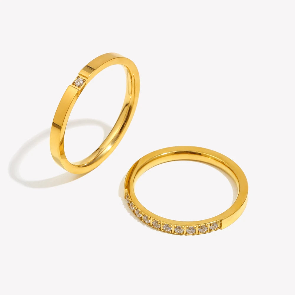 The Auralia Twin Stacking Rings by Vexa - RING - Vexa