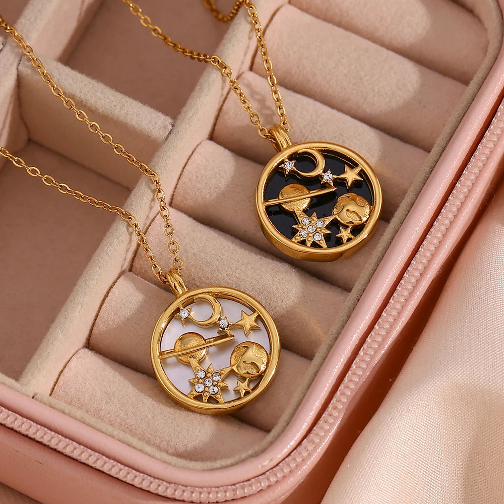 The Astra Celestial Shell Necklace by Vexa - necklace - Vexa