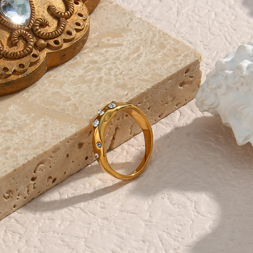 The Lyra Irregular Snake Ring by Vexa - RING - Vexa