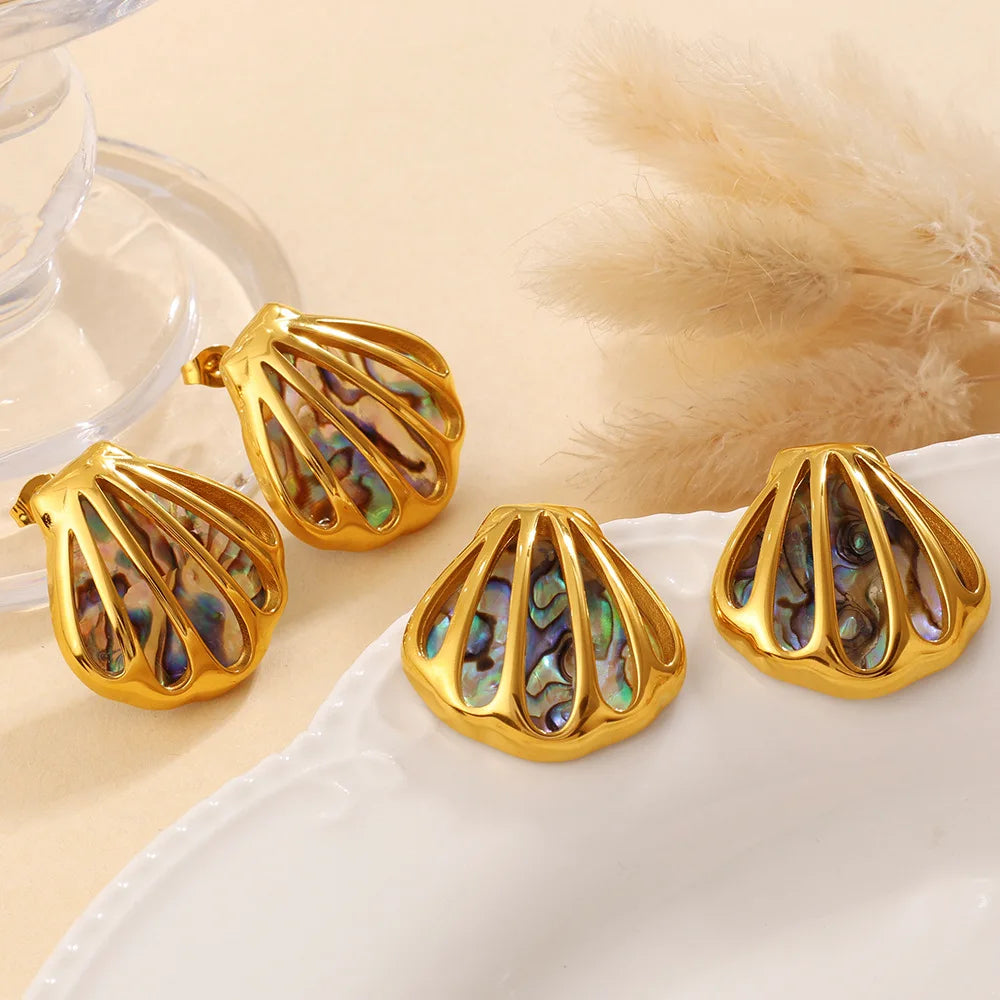The Iridescent Ocean Shell Jewelry Set by Vexa - Jewelry Set - Vexa