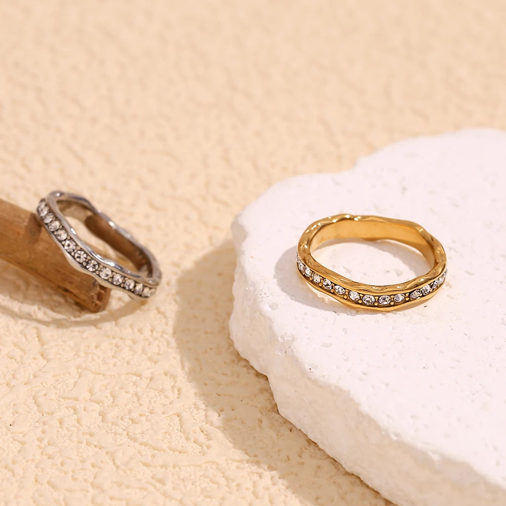 The Oceana Crystal Wave Ring by Vexa - RING - Vexa