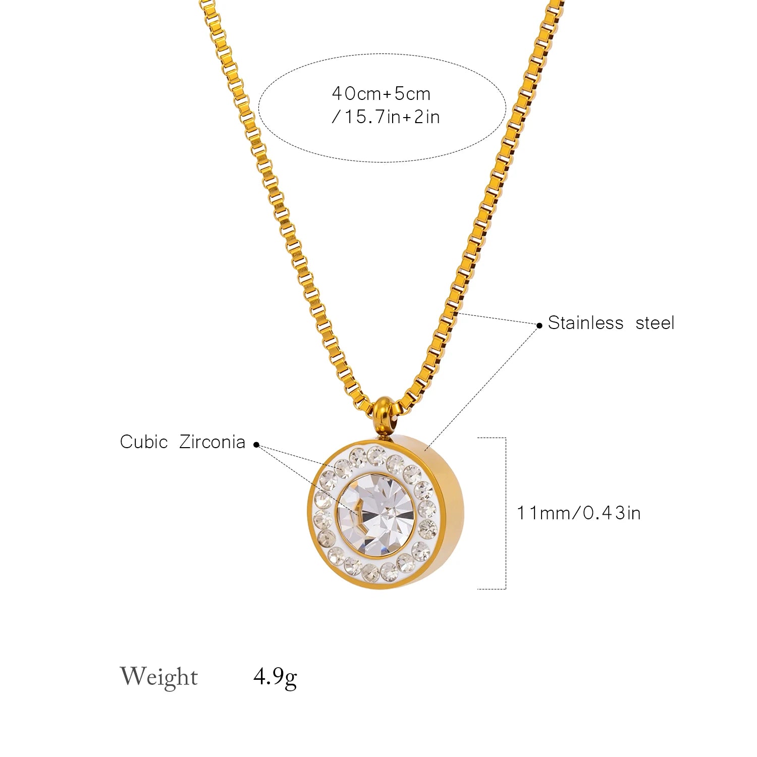The Dazzling CZ Sparkle Pendant Necklace by Vexa - necklace - Vexa