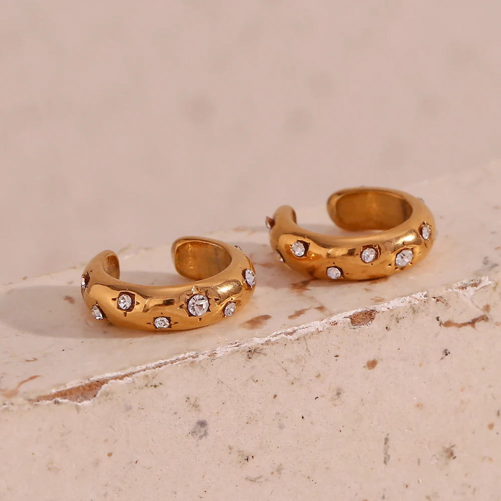The Celeste Crystal Accent Ear Cuff by Vexa - Earring - Vexa