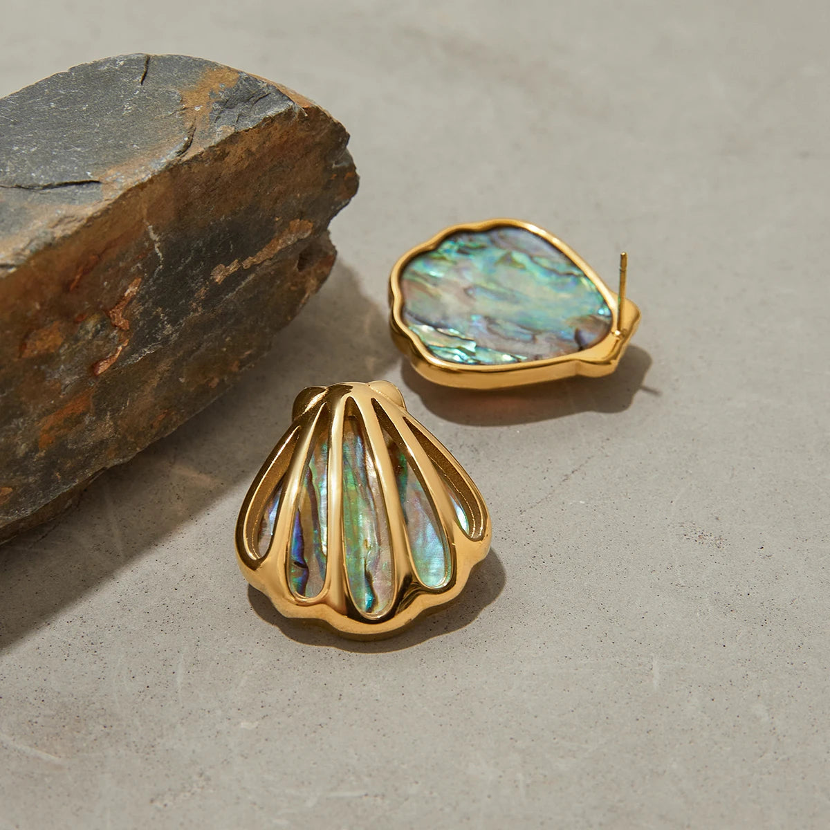 The Iridescent Ocean Shell Jewelry Set by Vexa - Jewelry Set - Vexa