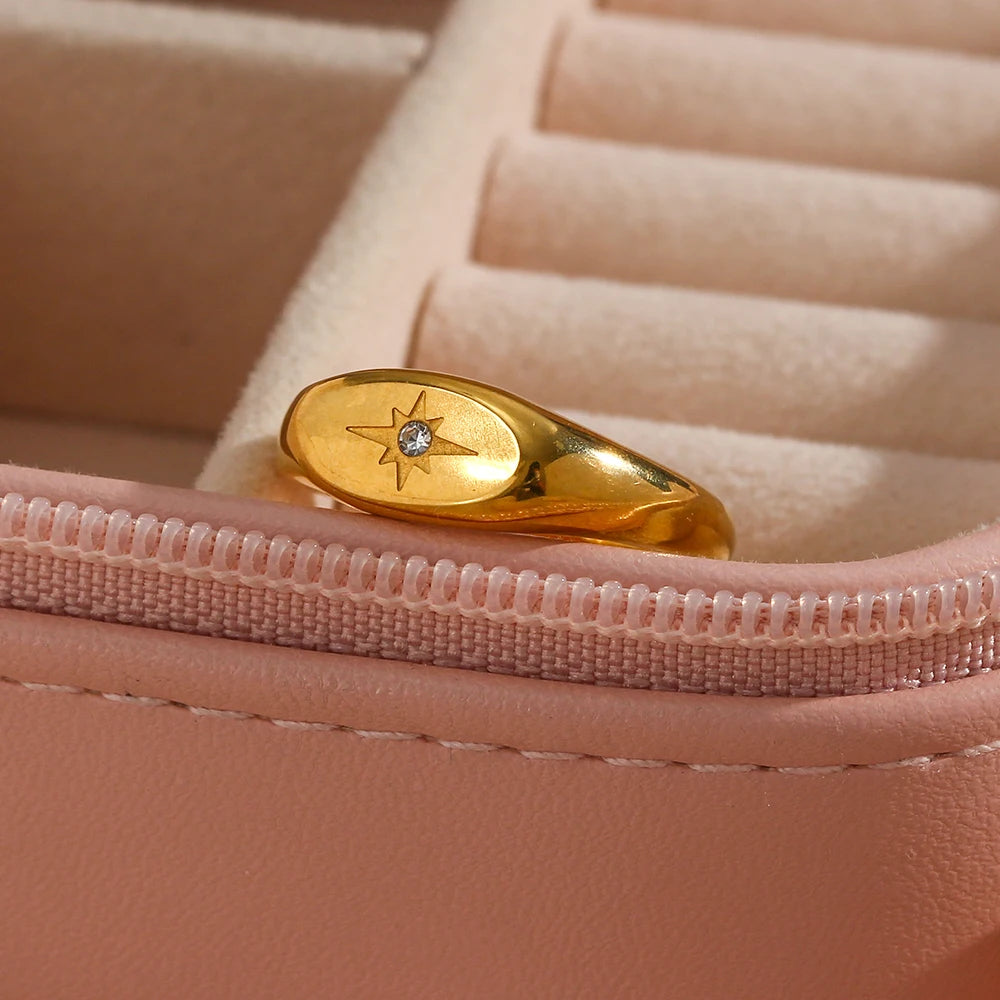 The Stella Oval Zircon Ring by Vexa - RING - Vexa