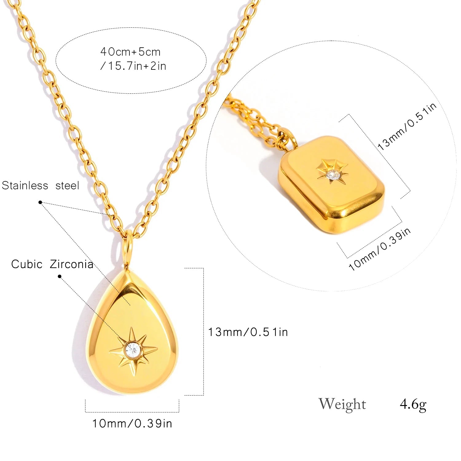 The Nova Geometric Pendant Necklace by Vexa - necklace - Vexa