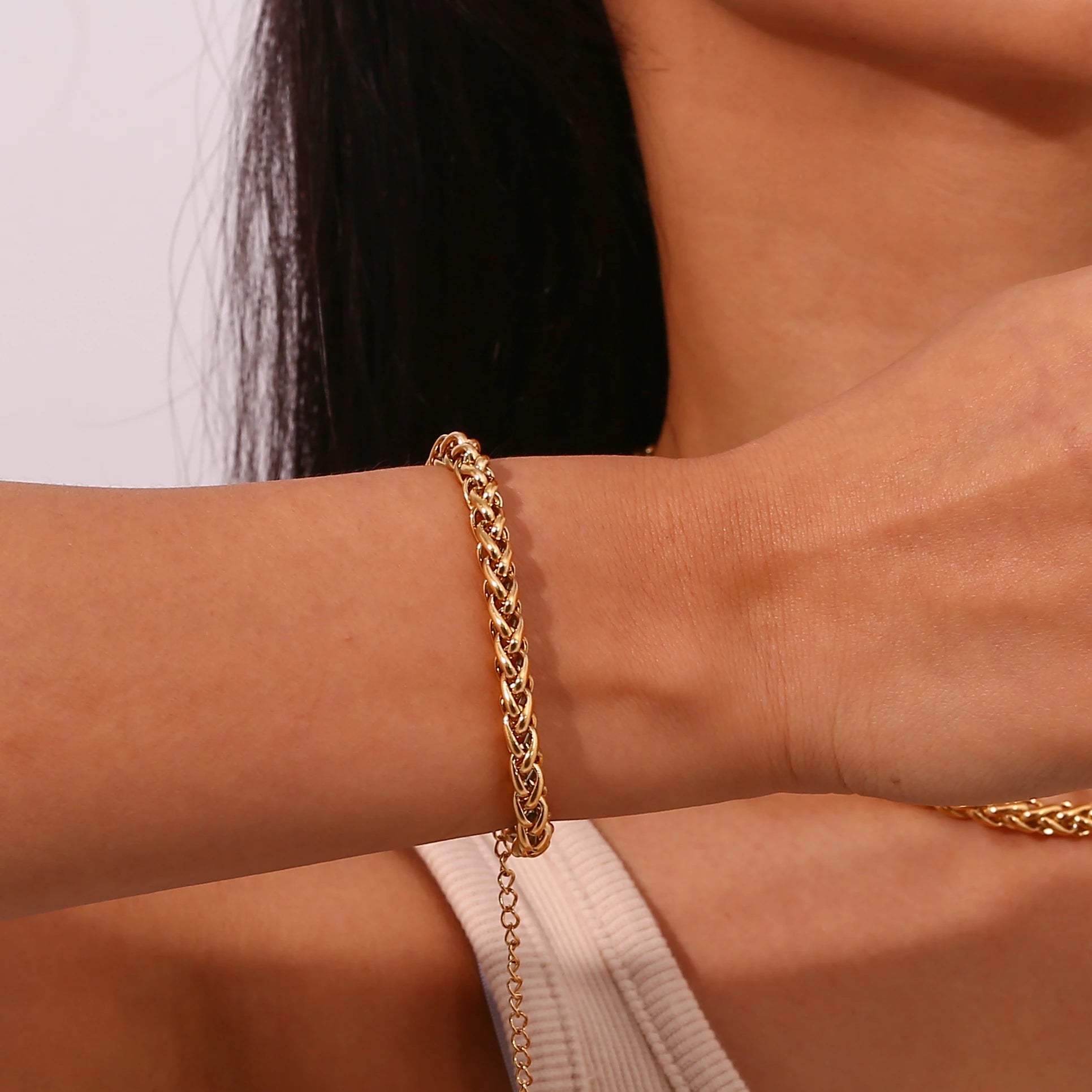 The Amara Flower Basket Chain Bracelet by Vexa - Bracelet - Vexa