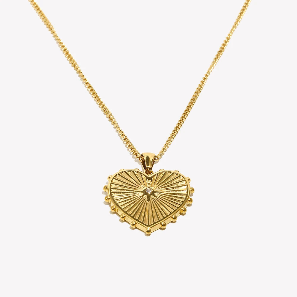 The Radiant Heart Medallion by Vexa - necklace - Vexa