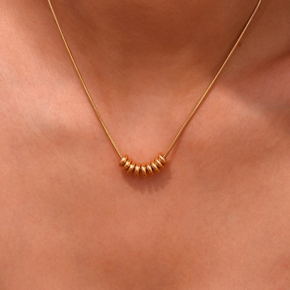 The Lumina Bead Pendant Necklace by Vexa - necklace - Vexa