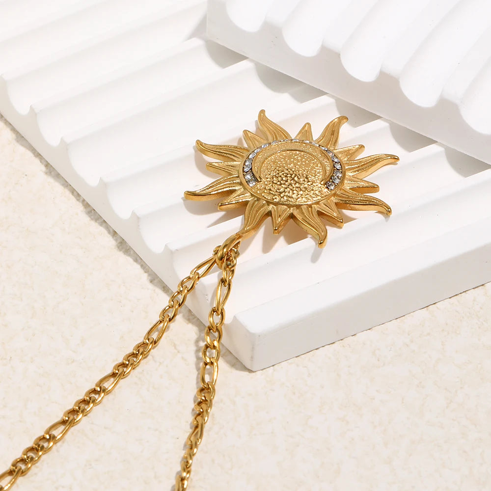 The Solstice Moon Medallion by Vexa - necklace - Vexa